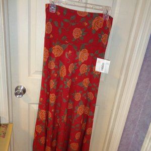 LuLaRoe maxi skirt size xsmall new with tags flowers very comfortable
